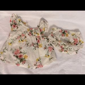 Old Navy baby girl 2 pc floral dress 3-6 mon